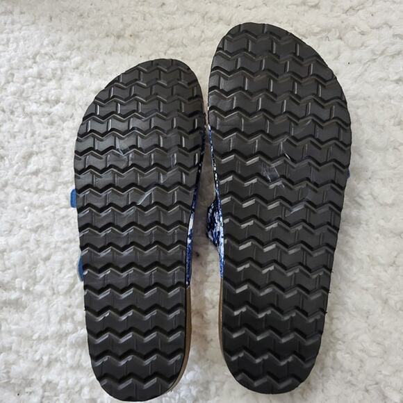 New Cliffs White Mountain Sandals Charlie Blue Size 8 - Picture 3 of 4